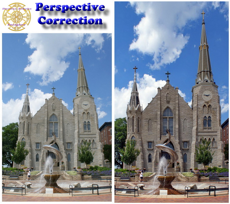 Edited image of a church